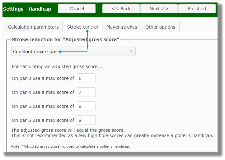 Usga Equitable Stroke Control Chart